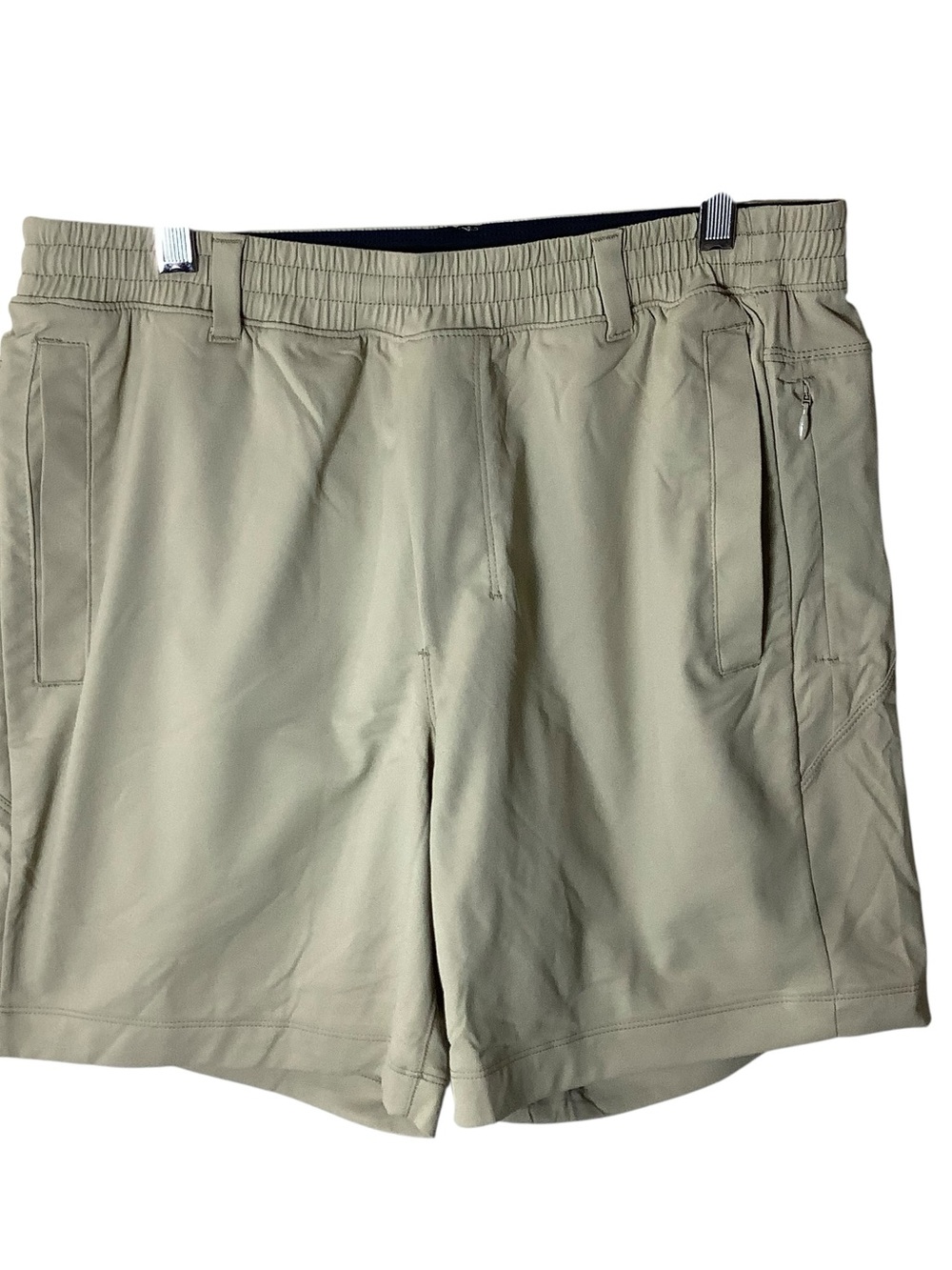 Birddogs Men's Tan Athletic Gym Shorts Lined Stretch